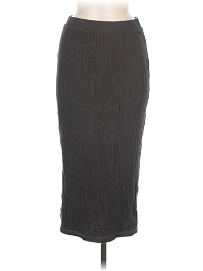 Pre-owned Old Navy Formal Skirt In Gray
