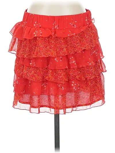 Pre-owned Old Navy Formal Skirt In Red