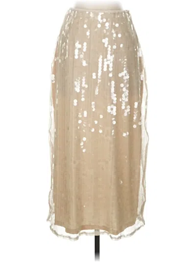 Pre-owned Old Navy Formal Skirt In Silver