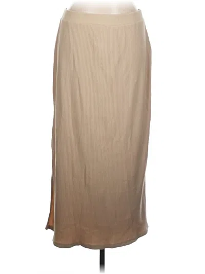 Pre-owned Old Navy Formal Skirt In Tan