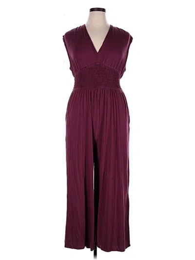 Pre-owned Old Navy Jumpsuit In Burgundy