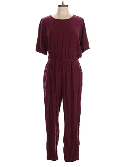Pre-owned Old Navy Jumpsuit In Burgundy