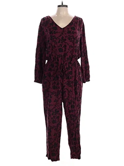 Pre-owned Old Navy Jumpsuit In Burgundy