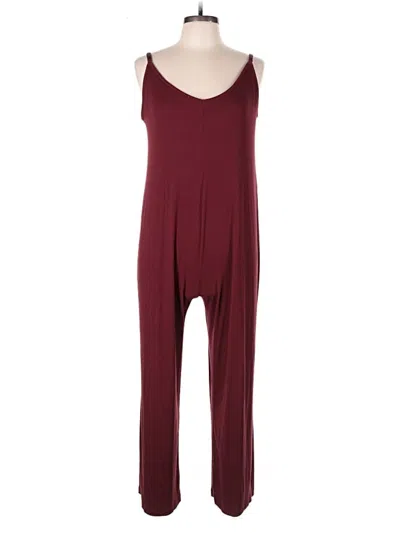Pre-owned Old Navy Jumpsuit In Burgundy
