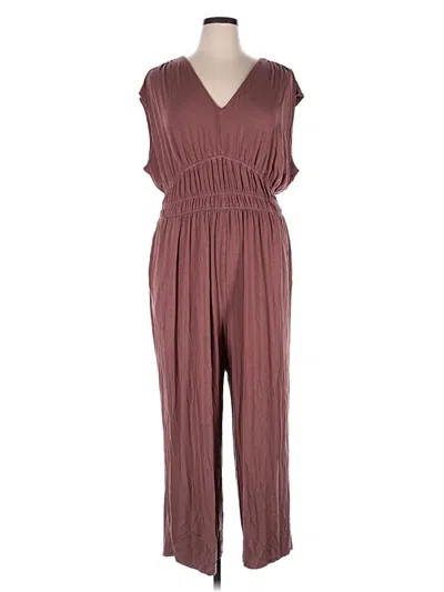 Pre-owned Old Navy Jumpsuit In Burgundy