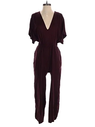 Pre-owned Old Navy Jumpsuit In Burgundy
