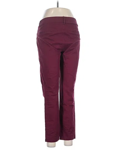 Pre-owned Old Navy Khaki Pant In Burgundy
