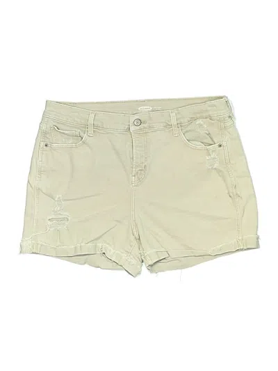Pre-owned Old Navy Khaki Shorts In Ivory