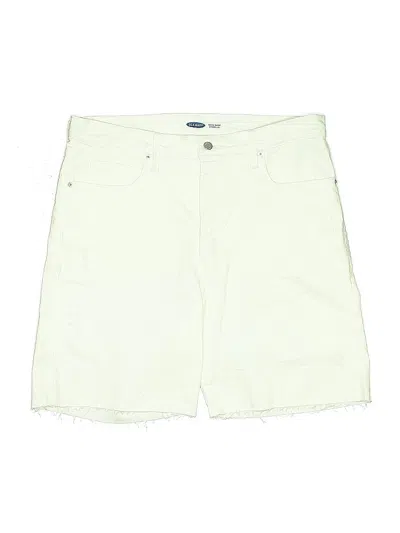 Pre-owned Old Navy Khaki Shorts In White