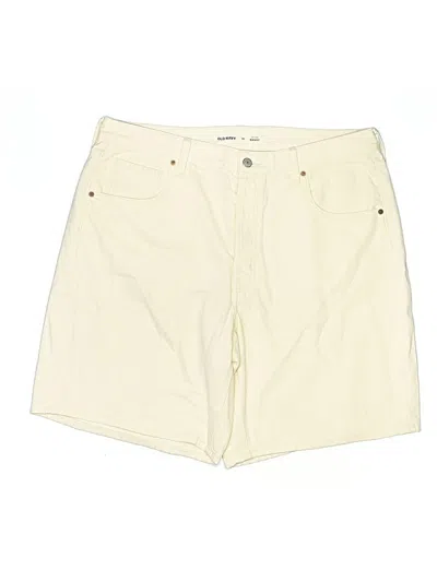 Pre-owned Old Navy Khaki Shorts In White