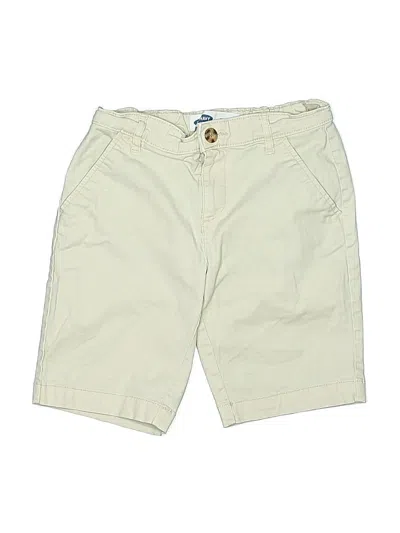 Pre-owned Old Navy Kids' Khaki Shorts In White