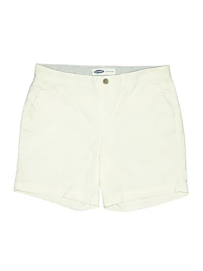 Pre-owned Old Navy Khaki Shorts In White