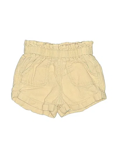 Pre-owned Old Navy Babies' Khaki Shorts In Yellow