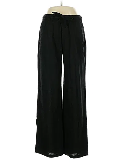 Pre-owned Old Navy Linen Pants In Black