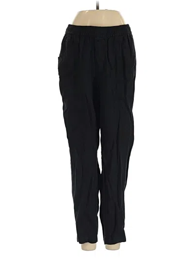 Pre-owned Old Navy Linen Pants In Black