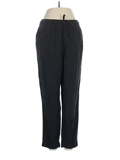 Pre-owned Old Navy Linen Pants In Black