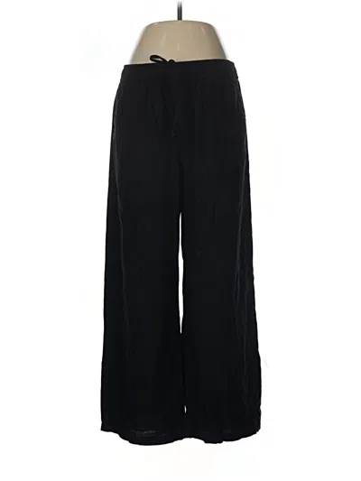 Pre-owned Old Navy Linen Pants In Black