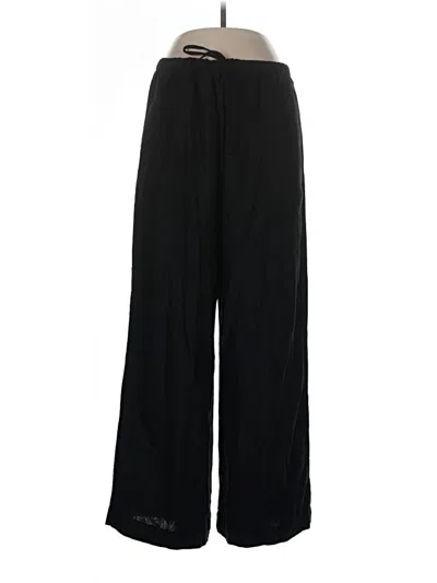 Pre-owned Old Navy Linen Pants In Black
