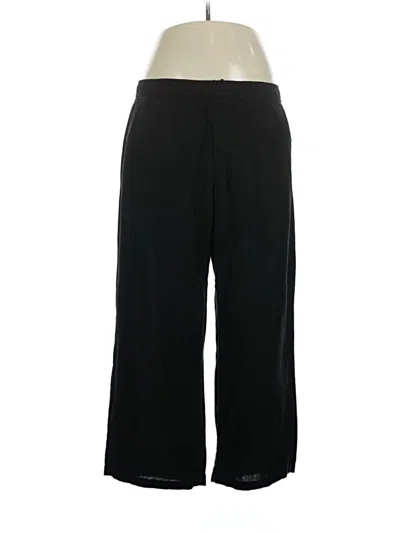 Pre-owned Old Navy Linen Pants In Black