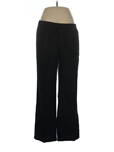 Pre-owned Old Navy Linen Pants In Black