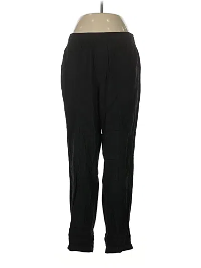 Pre-owned Old Navy Linen Pants In Black