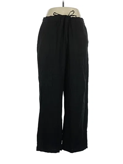 Pre-owned Old Navy Linen Pants In Black
