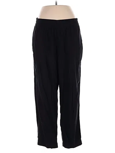 Pre-owned Old Navy Linen Pants In Black