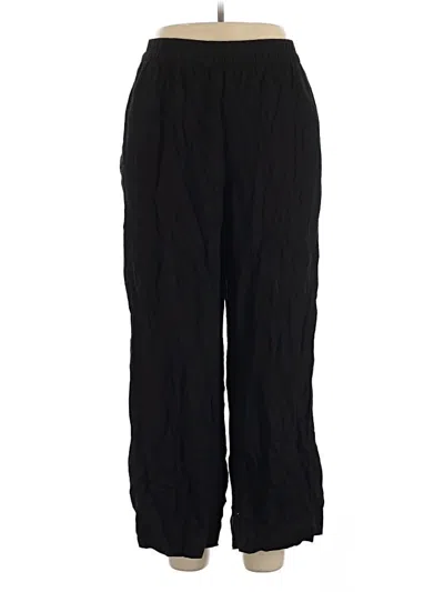 Pre-owned Old Navy Linen Pants In Black