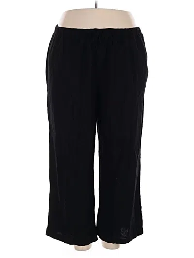 Pre-owned Old Navy Linen Pants In Black