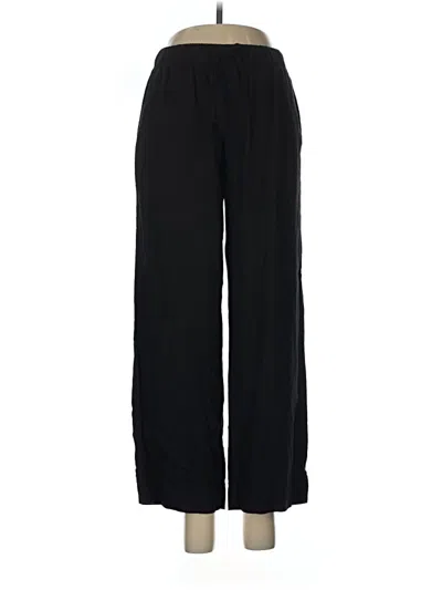 Pre-owned Old Navy Linen Pants In Black