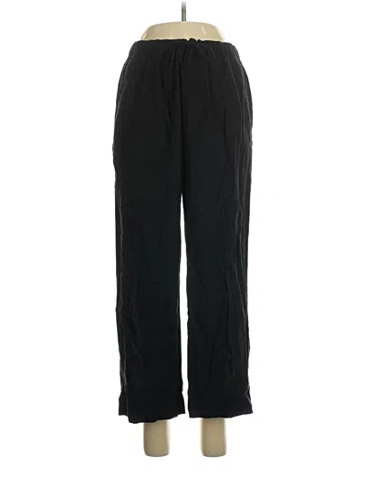 Pre-owned Old Navy Linen Pants In Black