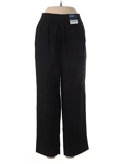 Old Navy Linen Pants In Black