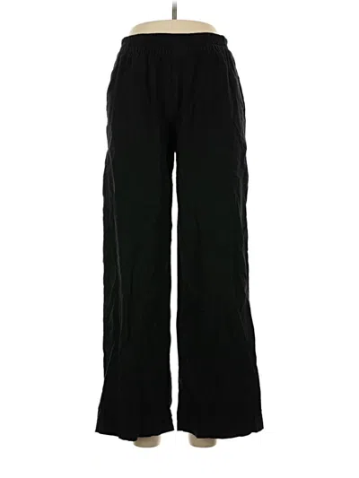 Pre-owned Old Navy Linen Pants In Black