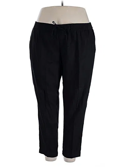 Pre-owned Old Navy Linen Pants In Black