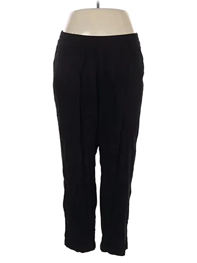 Pre-owned Old Navy Linen Pants In Black