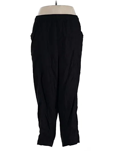 Pre-owned Old Navy Linen Pants In Black