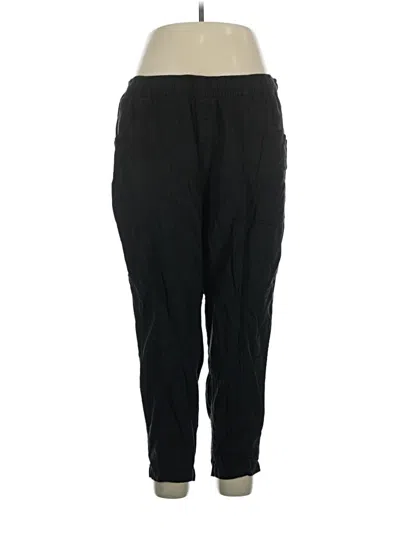 Pre-owned Old Navy Linen Pants In Black