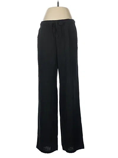 Pre-owned Old Navy Linen Pants In Black