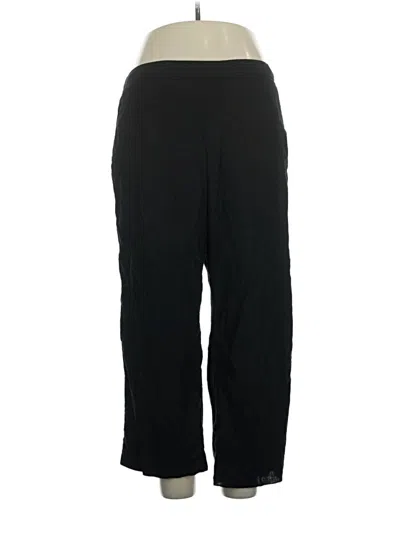 Pre-owned Old Navy Linen Pants In Black