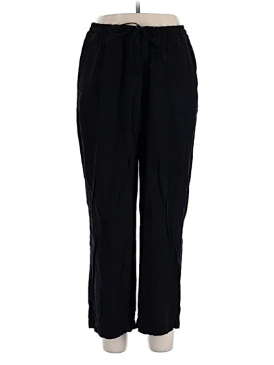Pre-owned Old Navy Linen Pants In Black