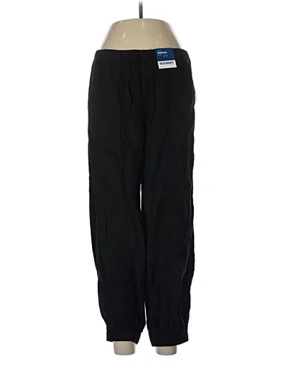 Pre-owned Old Navy Linen Pants In Black