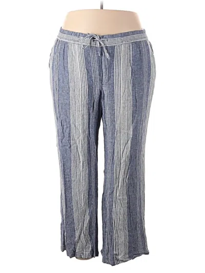 Pre-owned Old Navy Linen Pants In Blue