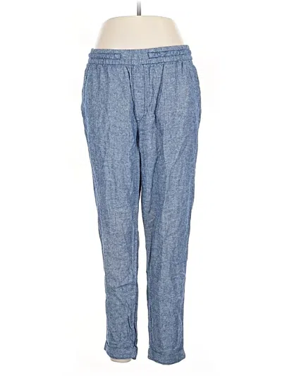 Pre-owned Old Navy Linen Pants In Blue