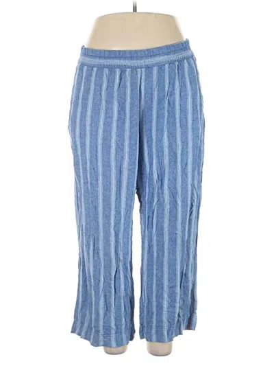 Pre-owned Old Navy Linen Pants In Blue