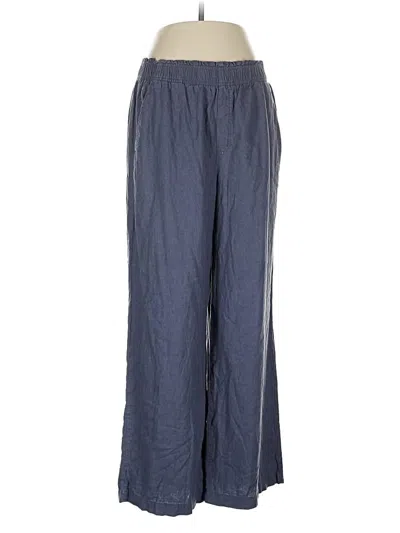 Pre-owned Old Navy Linen Pants In Blue