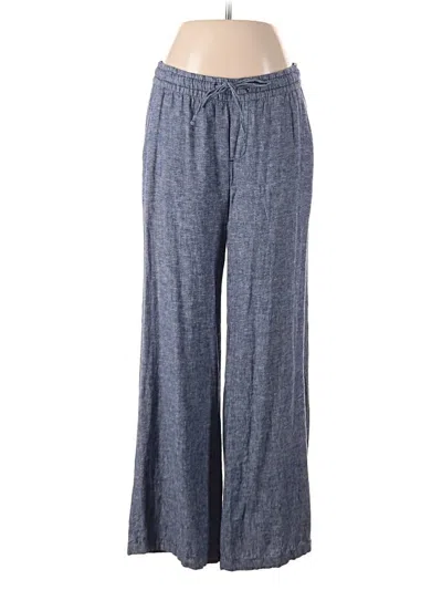 Pre-owned Old Navy Linen Pants In Blue