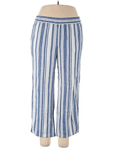 Pre-owned Old Navy Linen Pants In Blue