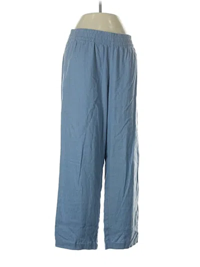 Pre-owned Old Navy Linen Pants In Blue