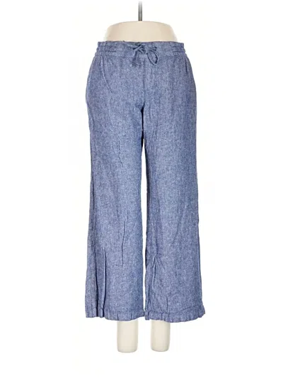Pre-owned Old Navy Linen Pants In Blue