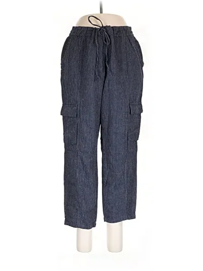 Pre-owned Old Navy Linen Pants In Blue